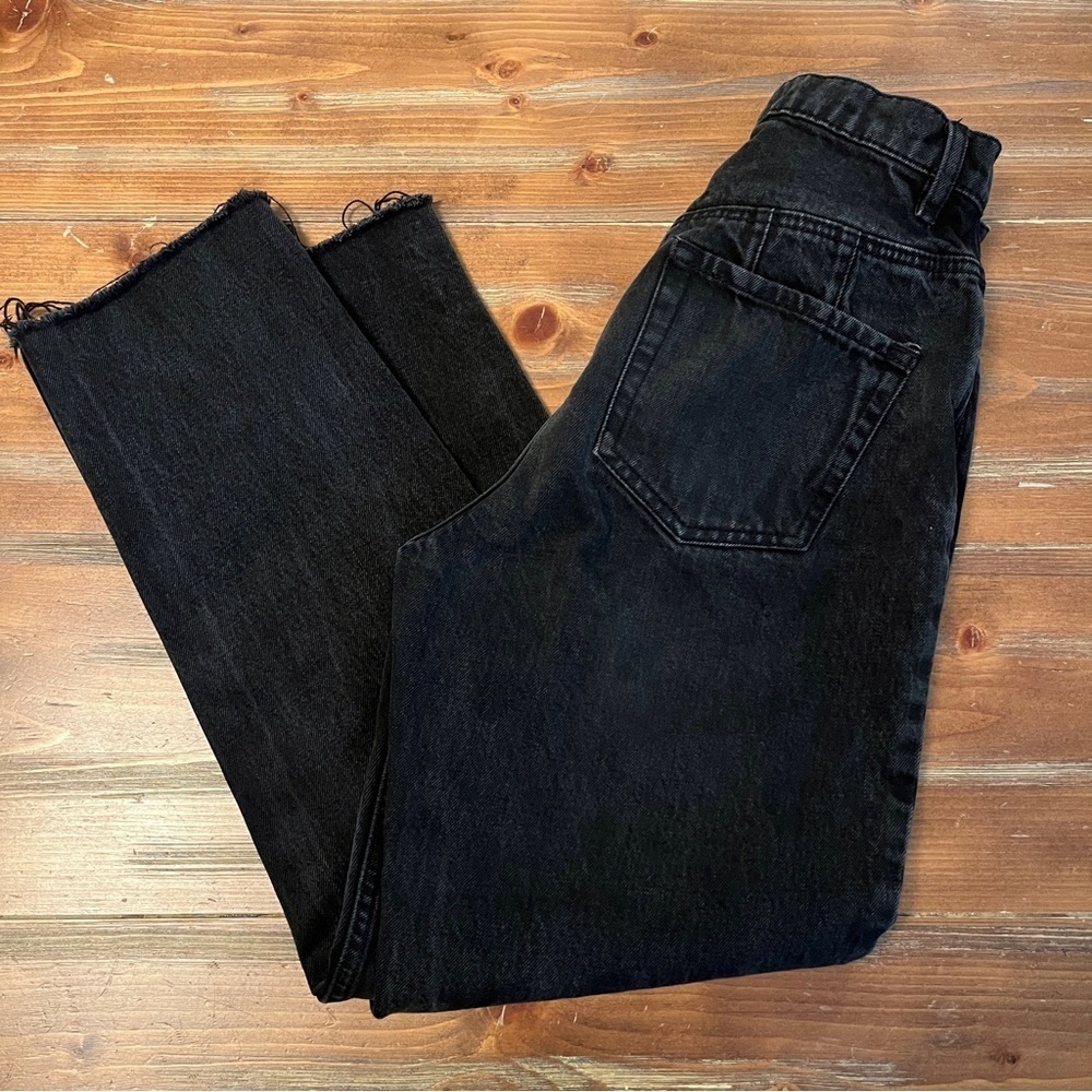Free People CRVY High-Rise Mom Jeans Black 26 - Picture 8 of 8